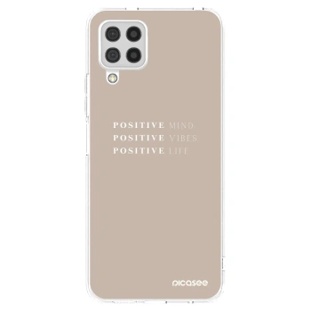 Picasee silikonska prozirna maskica za Samsung Galaxy A22 A225F 4G - Positive Vibes