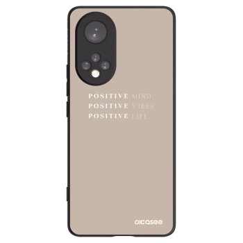 Picasee crna silikonska maskica za Honor 50 5G - Positive Vibes