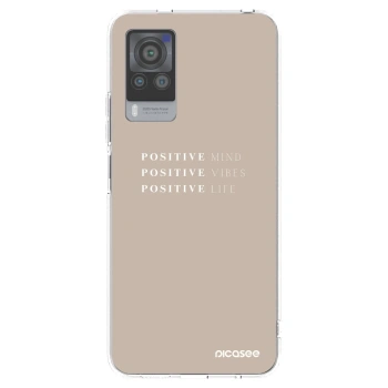 Picasee silikonska prozirna maskica za Vivo X60 Pro 5G - Positive Vibes