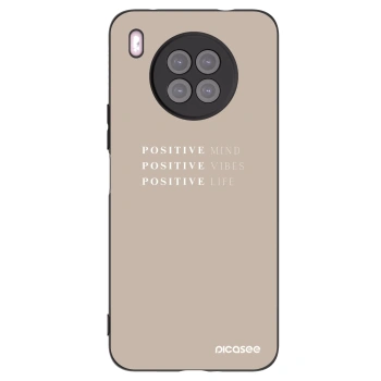 Picasee crna silikonska maskica za Huawei Nova 8i - Positive Vibes