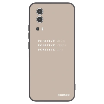 Picasee crna silikonska maskica za Vivo Y72 5G - Positive Vibes