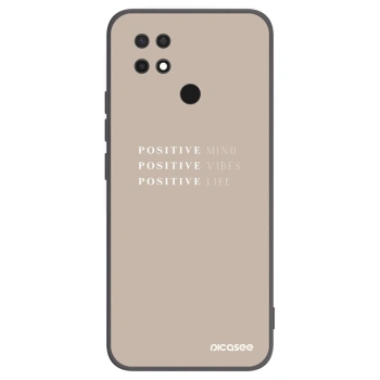 Picasee crna silikonska maskica za Xiaomi Redmi 10C - Positive Vibes