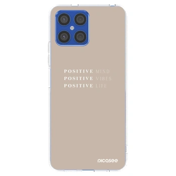 Picasee silikonska prozirna maskica za Honor X8 4G - Positive Vibes