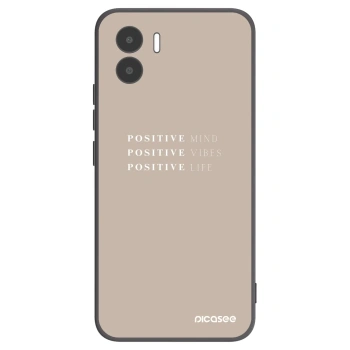 Picasee crna silikonska maskica za Xiaomi Redmi A1 - Positive Vibes