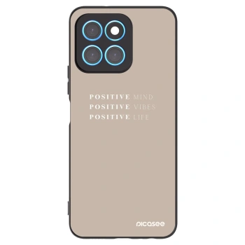 Picasee crna silikonska maskica za Honor X6 - Positive Vibes