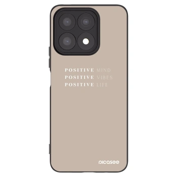 Picasee crna silikonska maskica za Honor X8a - Positive Vibes