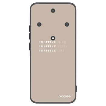 Picasee crna silikonska maskica za Honor Magic5 Lite 5G - Positive Vibes
