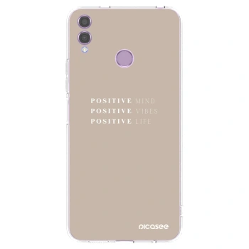 Picasee silikonska prozirna maskica za Honor 8X - Positive Vibes