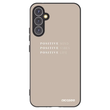 Picasee crna silikonska maskica za Samsung Galaxy A34 5G A346B - Positive Vibes