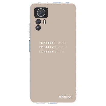 Picasee silikonska prozirna maskica za Xiaomi Redmi Note 12S - Positive Vibes