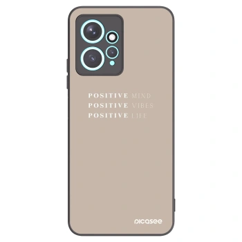 Picasee crna silikonska maskica za Xiaomi Redmi Note 12 4G - Positive Vibes