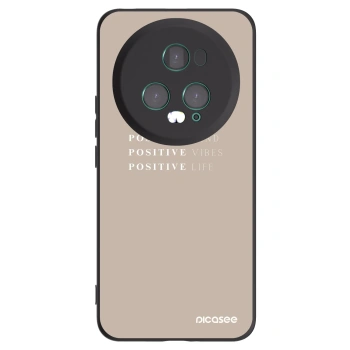 Picasee crna silikonska maskica za Honor Magic5 Pro - Positive Vibes