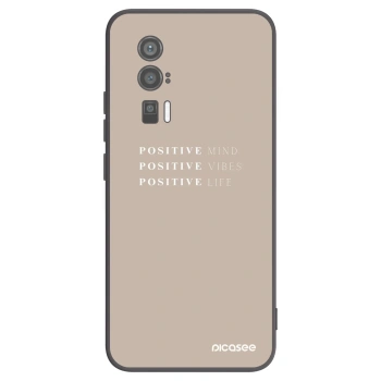 Picasee crna silikonska maskica za Xiaomi Poco F5 Pro 5G - Positive Vibes