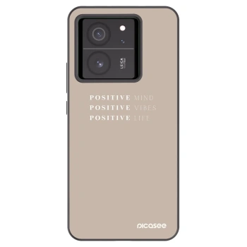 Picasee crna silikonska maskica za Xiaomi 13T - Positive Vibes