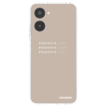 Picasee silikonska prozirna maskica za Realme 10 4G - Positive Vibes