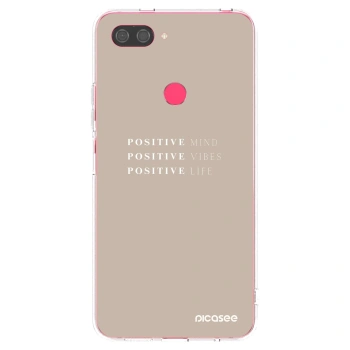 Picasee silikonska prozirna maskica za Xiaomi Mi 8 Lite - Positive Vibes