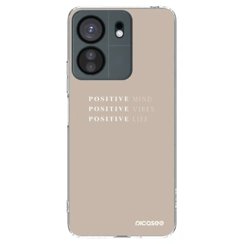 Picasee silikonska prozirna maskica za Xiaomi Redmi 13C 4G - Positive Vibes
