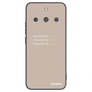 Picasee crna silikonska maskica za Realme 11 Pro+ - Positive Vibes