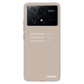 Picasee silikonska prozirna maskica za Xiaomi Poco X6 Pro - Positive Vibes