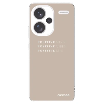 Picasee silikonska prozirna maskica za Xiaomi Redmi Note 13 Pro+ 5G - Positive Vibes