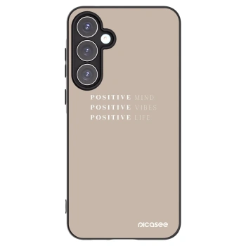 Picasee crna silikonska maskica za Samsung Galaxy A55 5G A556B - Positive Vibes