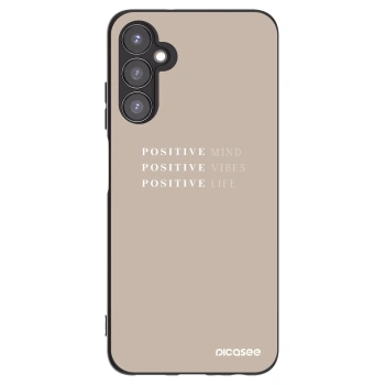 Picasee crna silikonska maskica za Samsung Galaxy A05s A057G - Positive Vibes