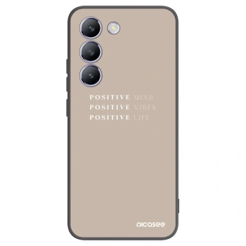 Picasee crna silikonska maskica za Vivo V40 SE 5G - Positive Vibes