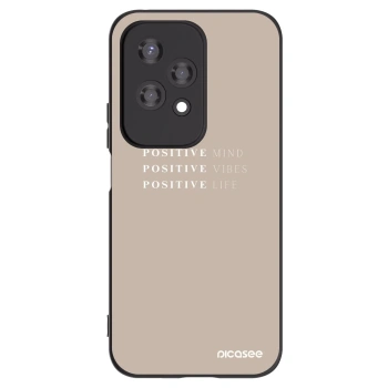 Picasee crna silikonska maskica za Honor 200 Lite - Positive Vibes