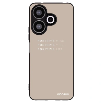 Picasee crna silikonska maskica za Xiaomi Redmi 13 4G - Positive Vibes