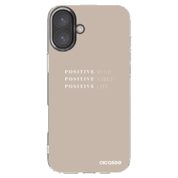 Picasee silikonska prozirna maskica za Apple iPhone 16 Plus - Positive Vibes