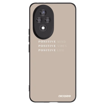 Picasee crna silikonska maskica za Honor 200 5G - Positive Vibes
