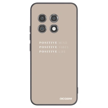 Picasee crna silikonska maskica za OnePlus 11 5G - Positive Vibes