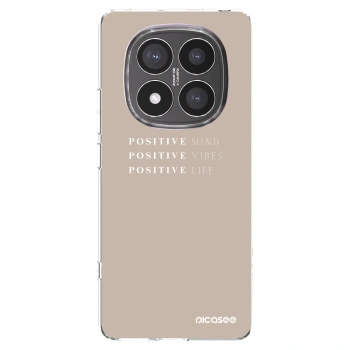 Picasee silikonska prozirna maskica za Xiaomi Redmi Note 14 Pro+ 5G - Positive Vibes