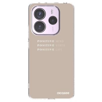 Picasee silikonska prozirna maskica za Xiaomi Redmi Note 14 5G - Positive Vibes