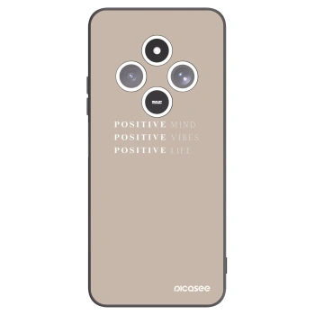 Picasee crna silikonska maskica za Xiaomi Redmi 14C - Positive Vibes