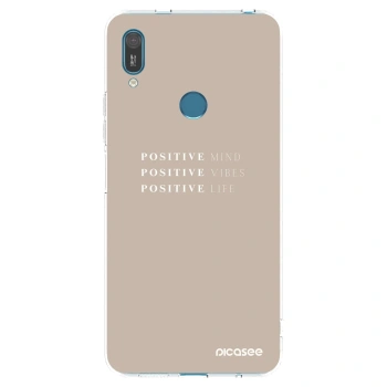 Picasee silikonska prozirna maskica za Huawei Y7 2019 - Positive Vibes
