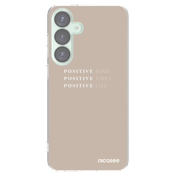 Picasee silikonska prozirna maskica za Samsung Galaxy S25+ 5G - Positive Vibes