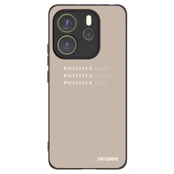 Picasee crna silikonska maskica za Xiaomi Redmi Note 14 4G - Positive Vibes
