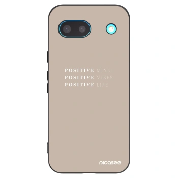 Picasee crna silikonska maskica za Google Pixel 8 - Positive Vibes
