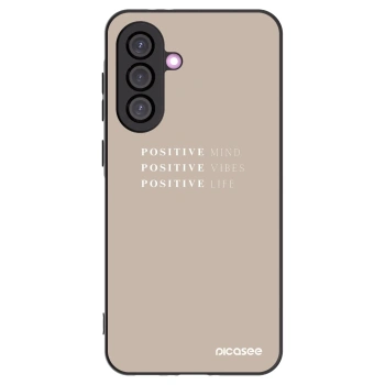 Picasee crna silikonska maskica za Samsung Galaxy A56 5G A566B - Positive Vibes