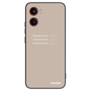 Picasee crna silikonska maskica za Motorola Moto G05 - Positive Vibes