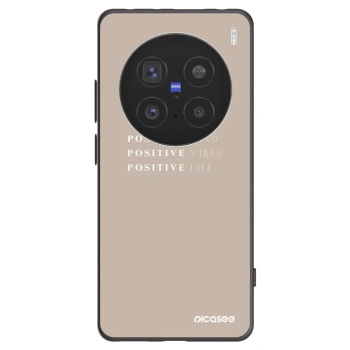 Picasee crna silikonska maskica za Vivo X200 Pro - Positive Vibes