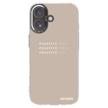 Picasee silikonska prozirna maskica za Apple iPhone 17 - Positive Vibes