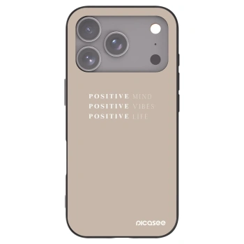 Picasee crna silikonska maskica za Apple iPhone 17 Pro - Positive Vibes