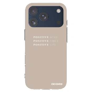 Picasee silikonska prozirna maskica za Apple iPhone 17 Pro - Positive Vibes