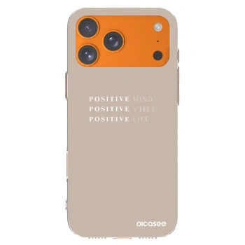 Picasee silikonska prozirna maskica za Apple iPhone 17 Pro Max - Positive Vibes