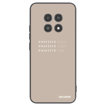 Picasee crna silikonska maskica za Realme 12X - Positive Vibes