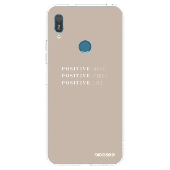 Picasee silikonska prozirna maskica za Huawei Y6 2019 - Positive Vibes