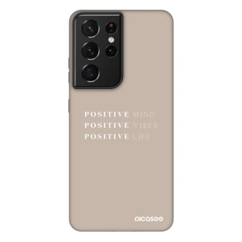 Picasee Fashion Case za Samsung Galaxy S21 Ultra 5G G998B - Positive Vibes