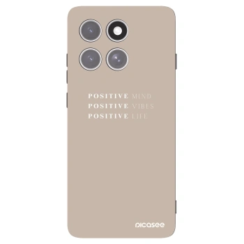 Picasee crna silikonska maskica za Motorola Edge 60 Pro - Positive Vibes